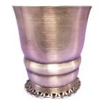 Timbale en metal argent