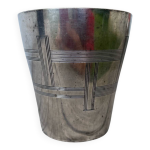 Timbale verre argent art dco