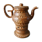 Tisanire en cramique signe huguette bessone, vallauris, annes 60