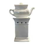 Tisanire en porcelaine blanche paris complte