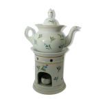Tisaniere en porcelaine decor aux bleuts