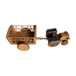 Tracteur et remorque marque moulin roty