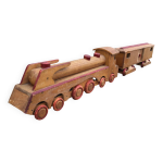 Train en bois art populaire