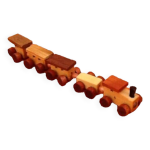 Train miniature en bois