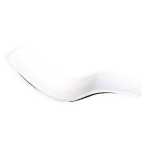 Transat chaise longue de charles zublena en fibre de verre, annes 60