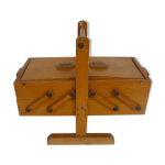 Travailleuse ancienne en bois couture couturire