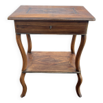 Travailleuse marquete  dcor floral style louis xv