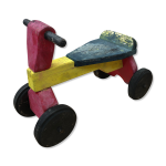 Tricycle vélo 3 roues enfant bois multicolore vintage Tricycle vélo 3 roues enfant bois multicolore vintage
