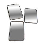 Trio miroirs barbiers