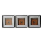Triptyque tableaux vintage art optique - victor vasarely - 3 cadres 40