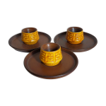 Trois coquetiers cramique ceramano germany annes 50