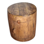 Tronc de palmier creux; mini bar; chevet; meuble d'appoint; meuble d'angle;