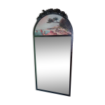 Trumeau �poque des arts d�coratifs en 1929 en fer forg� martel� 75x160cm