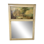 Trumeau huile sur toile xixeme