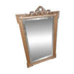 Trumeau louis xvi - xixe si�cle, bois dor�