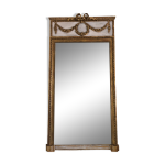 Trumeau / miroir style louis xvi / bois&stuck doré / verre biseauté / c1920 Trumeau / miroir style louis xvi / bois&stuck doré / verre biseauté / c1920
