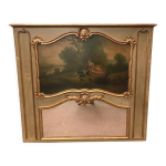 Trumeau de style louis xv en bois patin et dor xx sicle