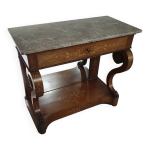 Trumeau / table d'appoint franais des annes 1830 avec marqueterie de bois