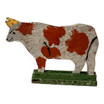 Vache en bois, animaux de la ferme, jouet ancien Vache en bois, animaux de la ferme, jouet ancien