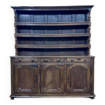 Vaisselier 3 portes du nord de la france en chêne du 18ème siècle Vaisselier 3 portes du nord de la france en chêne du 18ème siècle