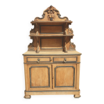 Vaisselier ancien en bois naturel