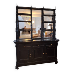 Vaisselier ancien en bois noir, xixme