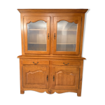 Vaisselier artisanal en ch�ne massif sculpt�