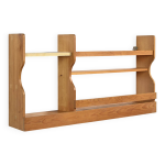 Vaisselier mural en pin, les arcs 1800, circa 1970