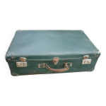 Valise verte en carton