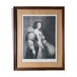 A. van dock, portrait de maria louissa de tassis, gravure par c. vermeulen, xviième siècle A. van dock, portrait de maria louissa de tassis, gravure par c. vermeulen, xviième siècle