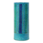 Vase aldo londi pour bitossi, c�ramique bleue de rimini, ann�es 1960