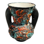 Vase amphore rocaille, fat lava
