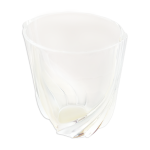 Vase ancien art dco verre moul avec dcor dpoli design vintage