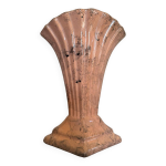 Vase art dco cramique faon marbre rose