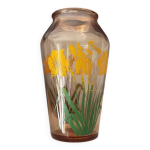 Vase art dco narcisses