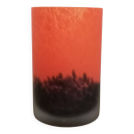 Vase art dco pte de verre ancien sign laflor