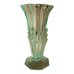 Vase art dco en verre