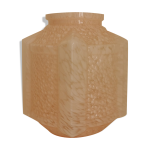 Vase art dco en verre mouchet