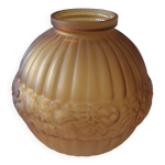 Vase art dco en verre sign cla france