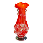 Vase d'art vintage en verre souffl  la main stevens & williams