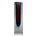 Vase artisanal vintage sommerso flavio poli murano 1960 Vase artisanal vintage sommerso flavio poli murano 1960