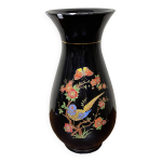 Vase asiatique japonais xx cramique noir