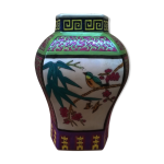 Vase asiatique   aux oiseaux