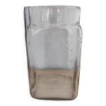 Vase, bocal ancien en verre souffl�