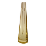 Vase bohème soliflore, verre citrine Vase bohème soliflore, verre citrine