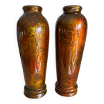 Vase en bois laqu vietnamien