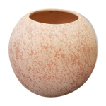 Vase boule cramique rose annes 70 dcoration vintage