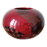 Vase boule en faence jacques molin charolles