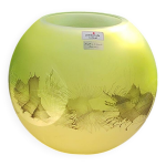 Vase boule fait main. ambiente zwiesel. aux allures artistiques. di 17x20cm