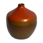 Vase boule terre cuite maill dgrad sign ss